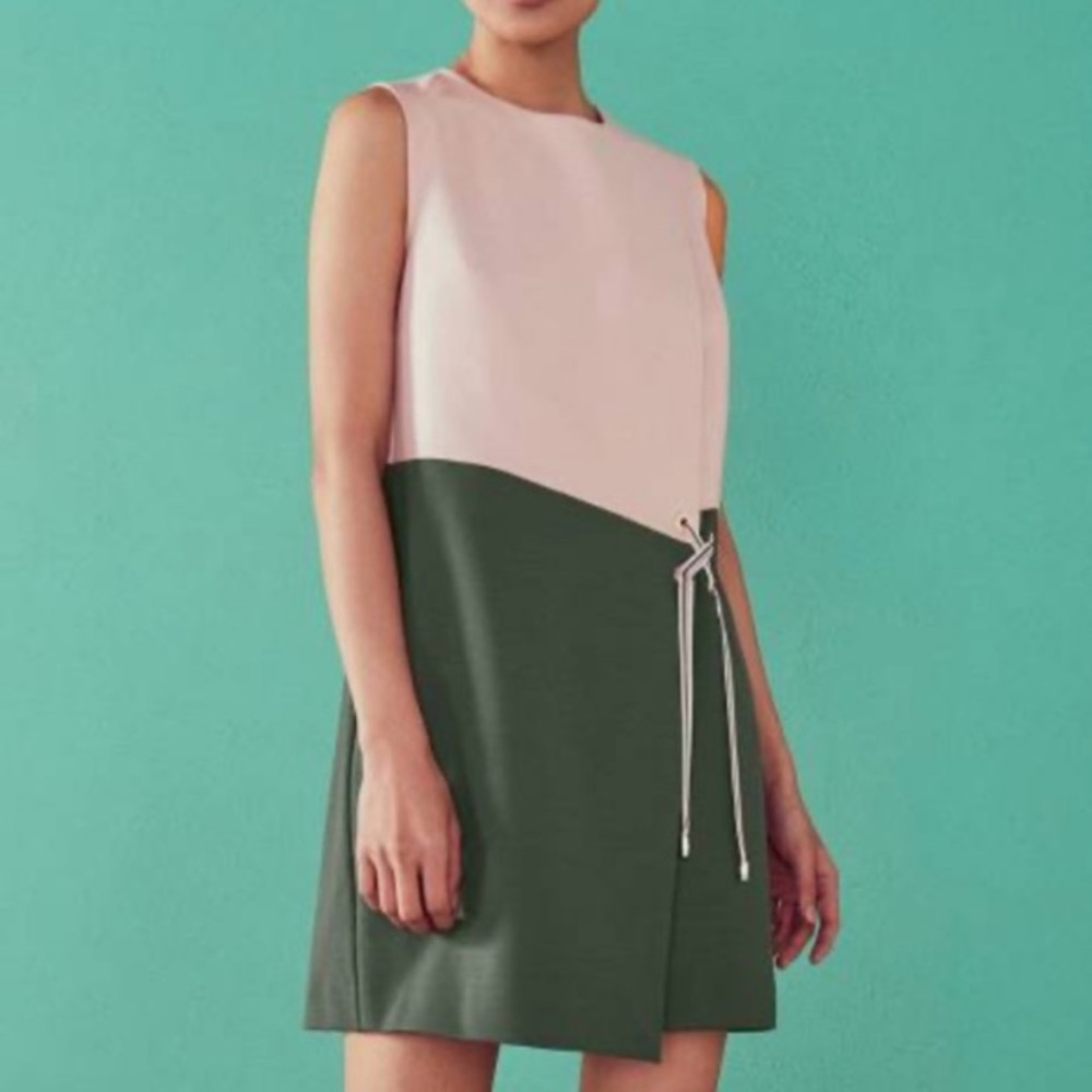 COPY - Faux wrap Ted Baker size 4 dress